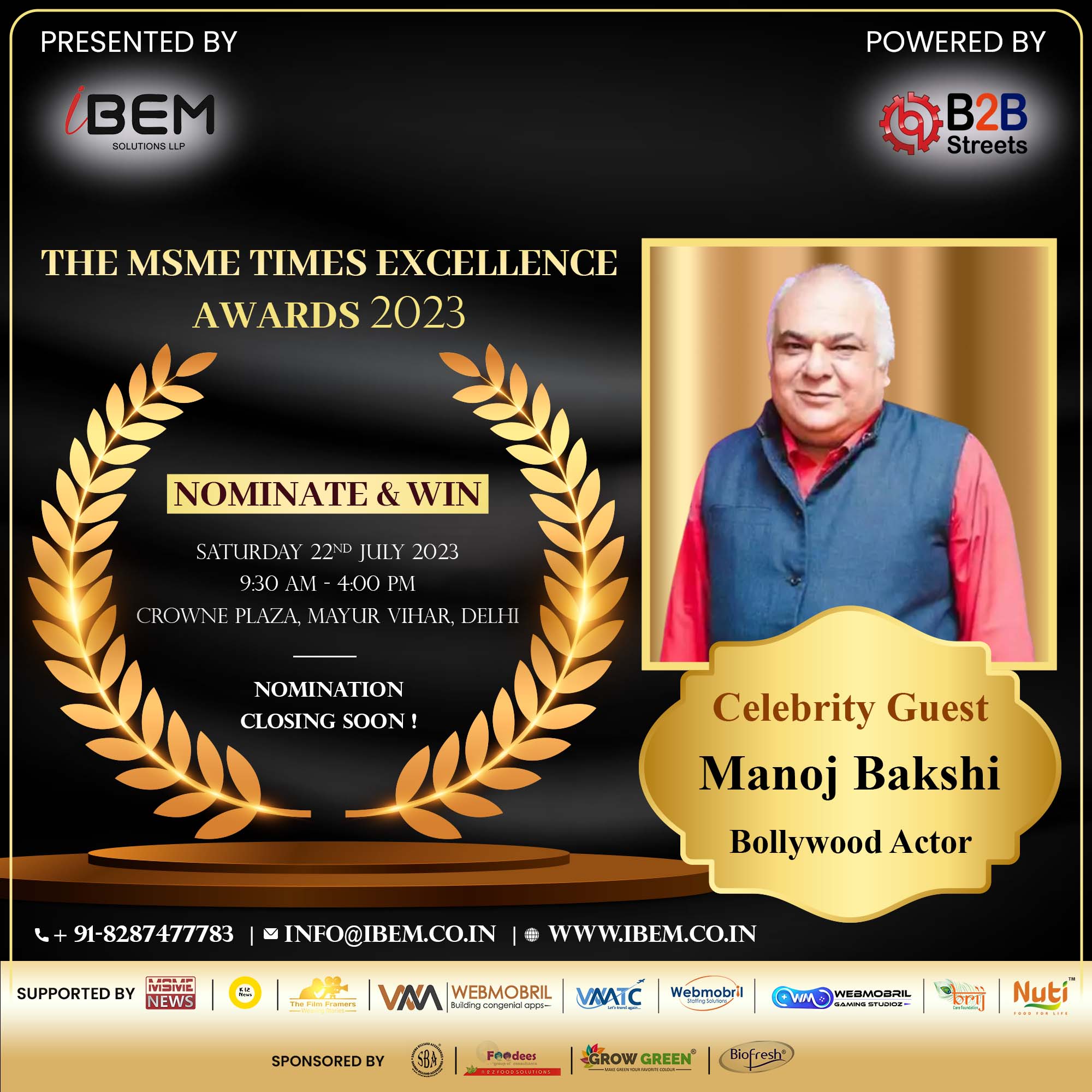 The Msme Times Excellence Awards 2023 Ibem 